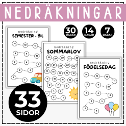 Nedräkningar: 33 varianter