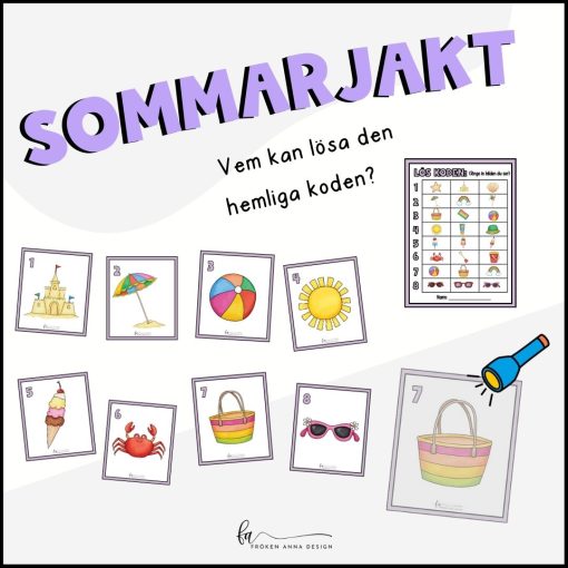 Sommarjakt / Skattjakt tema sommar