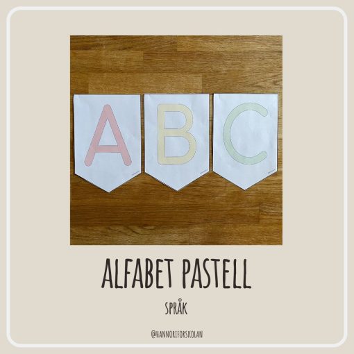 Alfabet pastell