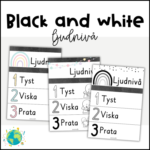 Black and white - Ljudnivå