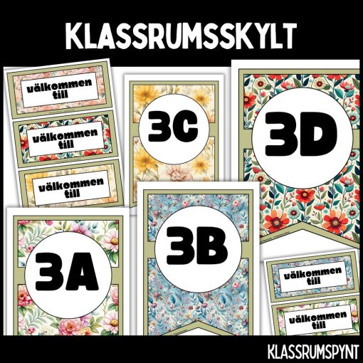 Klassrumsskylt - ÅK 3