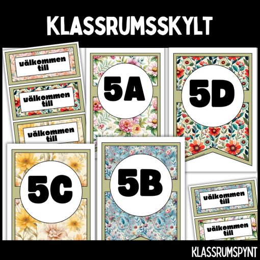 Klassrumsskylt - ÅK 5