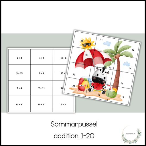 Sommarpussel - addition 1-20