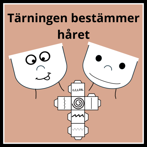 Rita håret med tärnings hjälp