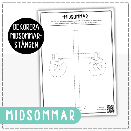 Midsommar- dekorera midsommarstången