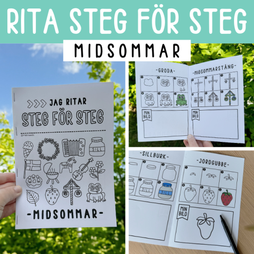 Rita steg för steg-bok: midsommar