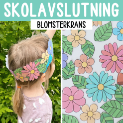 Blomsterkrans - pyssel med papper