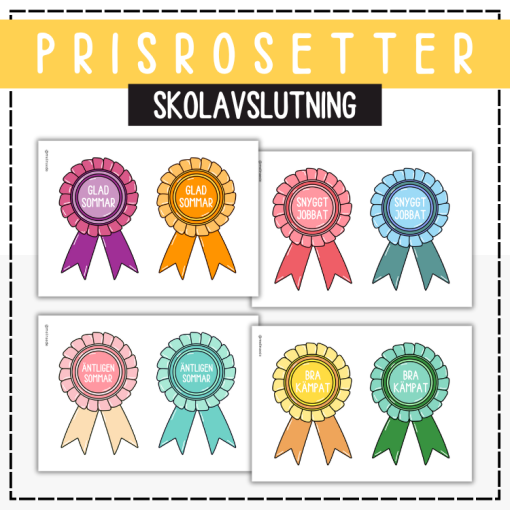 Prisrosetter till barnen - skolavslutning