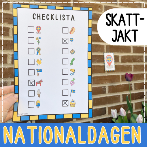 Sveriges nationaldag 6 juni - skattjakt