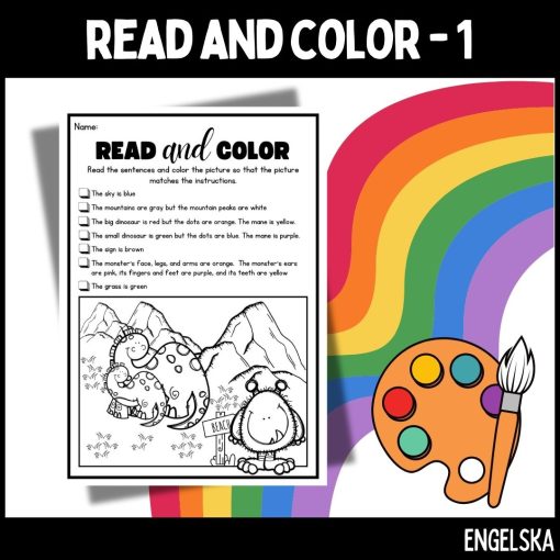 Read and color - medel - 1