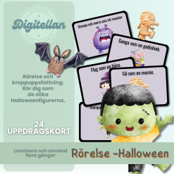 Uppdragskort - Rörelse Halloween