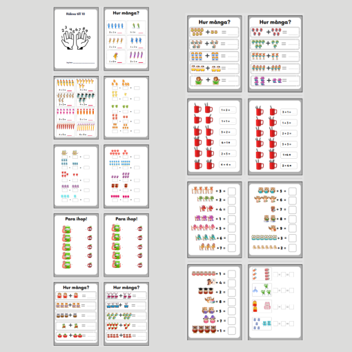 Skolstart. Addition 1-10