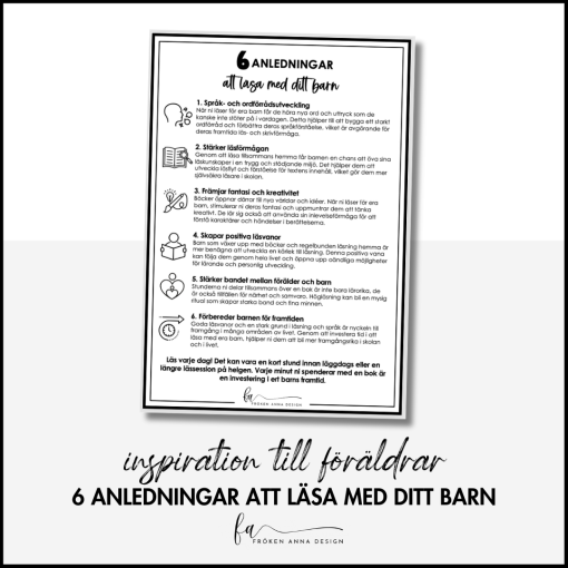 6 anledningar att läsa med ditt barn