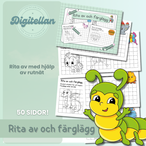 Rita av och färglägg