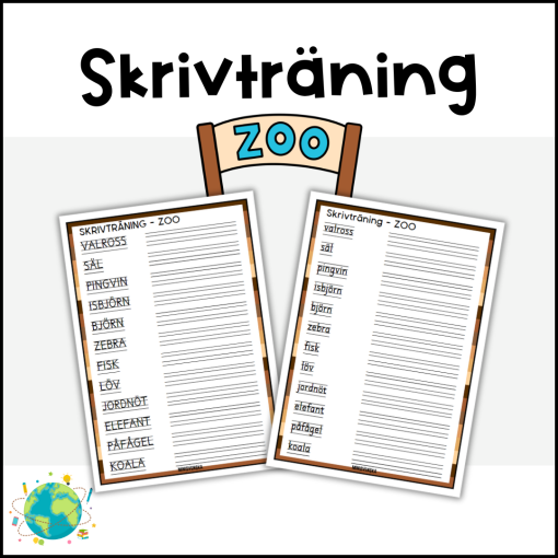 Skrivträning - ZOO