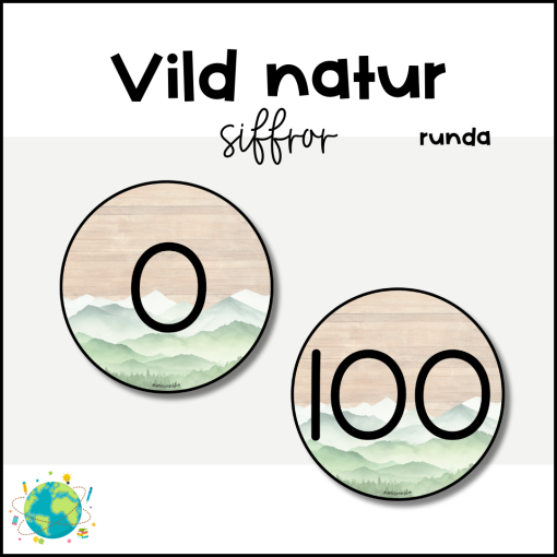 Vild natur - Siffror 0-100 runda