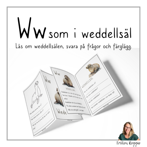 Lär om bokstäver och djur – W