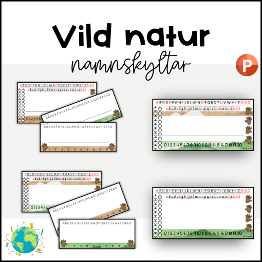 Vild natur - Namnskyltar