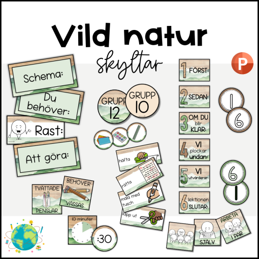 Vild natur - Skyltar