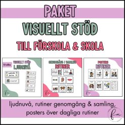 PAKET: Visuellt stöd för skolans & förskolans rutiner och struktur