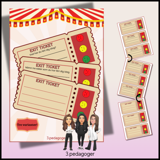 Exit Ticket - Tre varianter