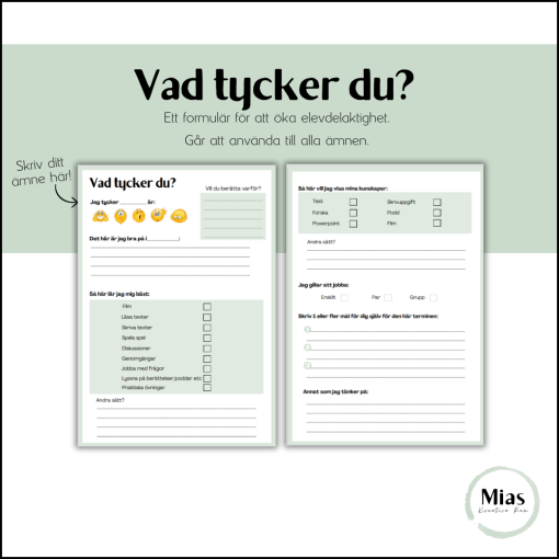 Vad tycker du?