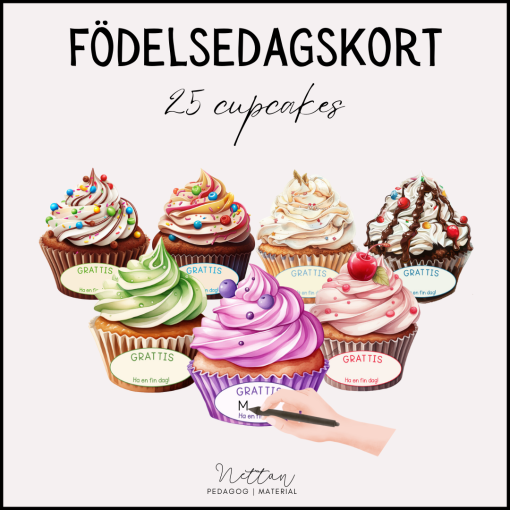 Födelsedag Cupcakes
