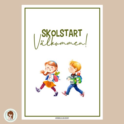 Skolstart - arbetshäfte