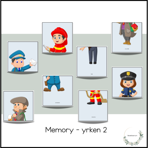Memory - yrken 2