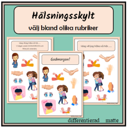 Affisch med hälsnigsalternativ