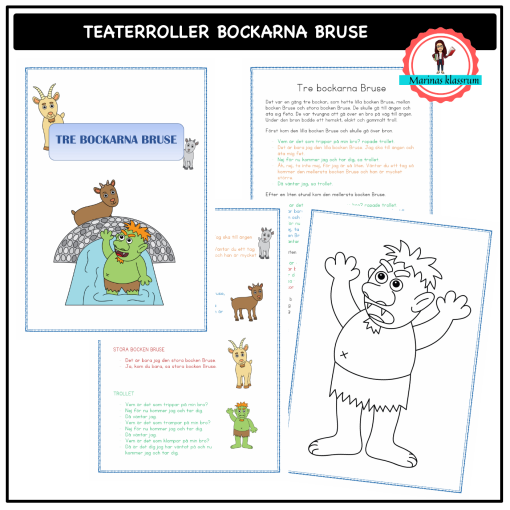 Tre bockarna Bruse - teaterroller
