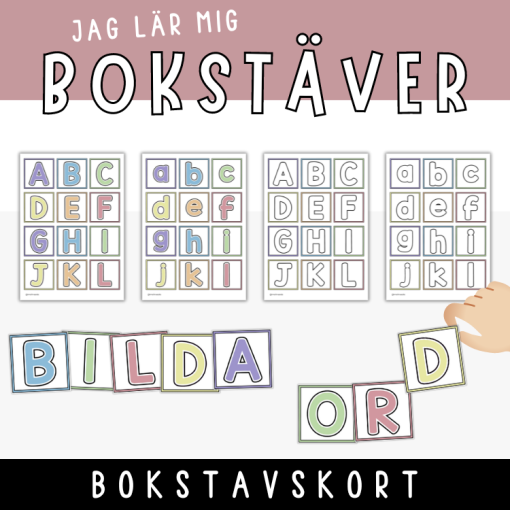 Bokstavskort - bilda ord