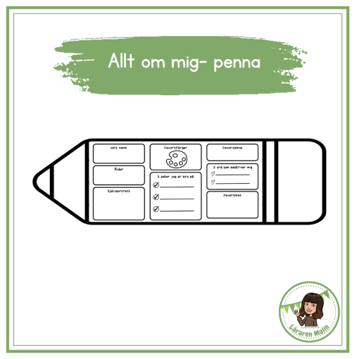 Allt om mig- penna