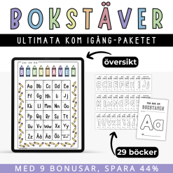Bokstäver - ultimata kom igång-paketet