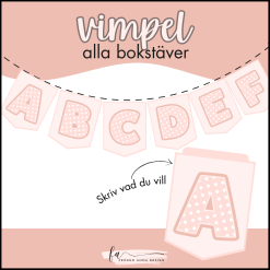 Vimpel korall - skriv vad du vill!