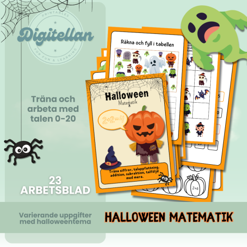 Matematikhäfte - Halloween