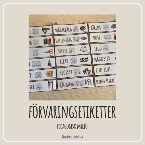 TAKK förvaringsetiketter