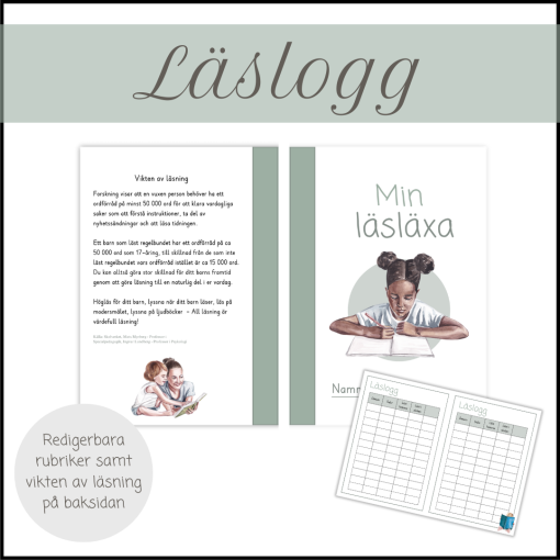 Läslogg - läsläxa