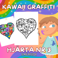 Kawaii Graffiti Hjärta Nr 3