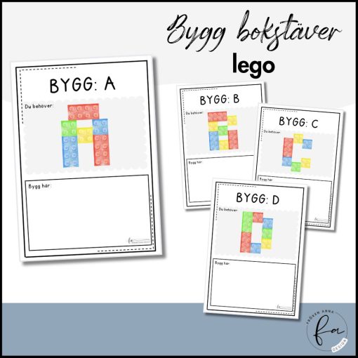 Bygg bokstäver med LEGO