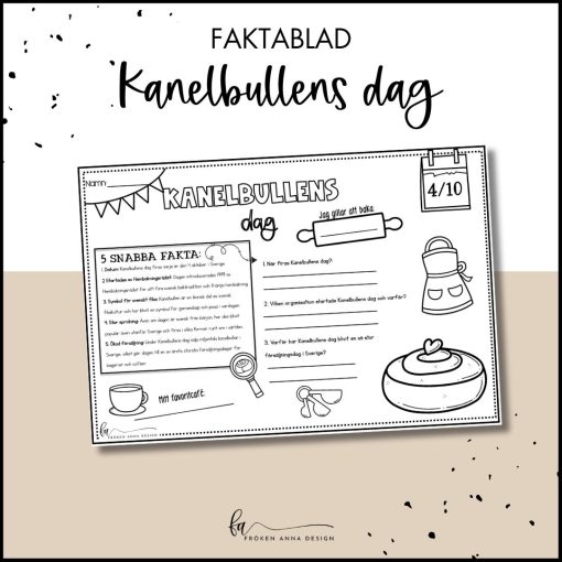 Faktablad: Kanelbullens dag