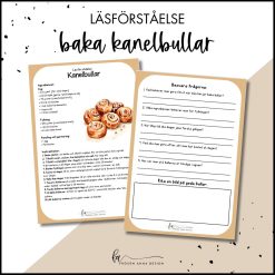 Läsförståelse: Baka kanelbullar | Kanelbullens dag