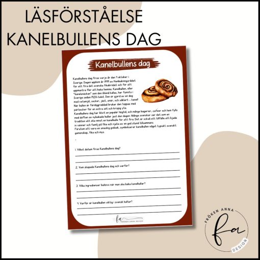 Läsförståelse: Kanelbullens dag