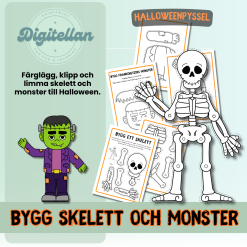 Halloween - Bygg skelett och monster