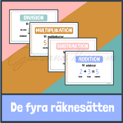 De fyra räknesätten - affisch