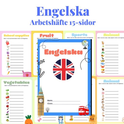 Arbetshäfte - Engelska