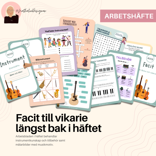Vikariematerial Instrumentkunskap Häfte