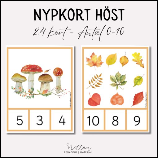 Nypkort höst antal 0-10