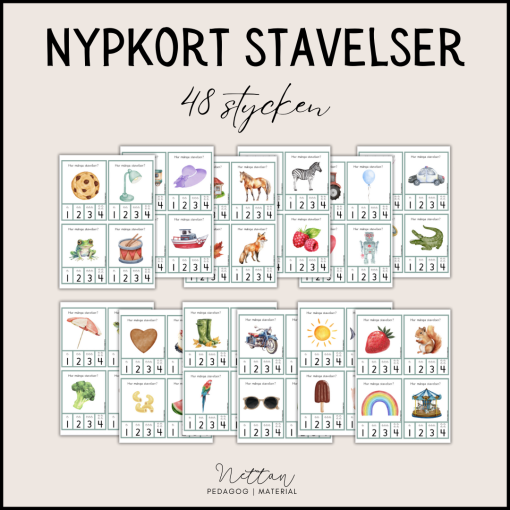 Nypkort Stavelser