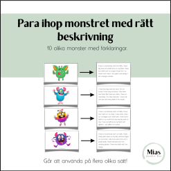 Para ihop monster med rätt förklaring
